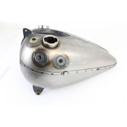 PartzBiz HD VT38-0136 - V-Twin 38-0136 Bobbed 3.5 Gallon Gas Tank Set 3/8 Axle Cateye Harley UL FL 40-46
