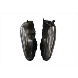 PartzBiz HD VT38-0140 - V-Twin 38-0140 Raw Bobbed 3.5 Gallon Gas Tank Two Piece Set Harley FL 41-46 classic retro old school custom chopper bagger
