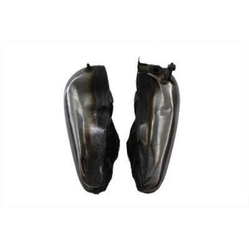 PartzBiz HD: 4401107-V-Twin 38-0140 Raw Bobbed 3.5 Gallon Gas Tank Two Piece Set Harley FL 41-46 classic retro old school custom chopper bagger