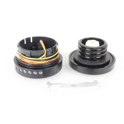 PartzBiz HD VT38-0992 - V-Twin 38-0992 Black LED Smooth Style Fuel Gauge & Screw Cap Set Harley 96-17