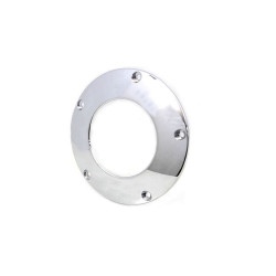 PartzBiz HD VT42-0240 - V-Twin 42-0240 Chrome 5-Hole C-Thru Clear Derby Cover Harley Big Twin 99-19 softail touring FXST FLST FXD FLT DYNA SOFTAILelectra road street glide replacement part best for replica