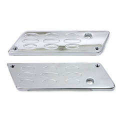 PartzBiz HD VT42-1128 - V-Twin 42-1128 Wyatt Gatling Louvered Saddlebag Latch Covers 93-13 Harley Davidson FLT Tour Road Glide Bagger Dresser Touring Custom Bike Motorcycle Chopper Bezel Trim Accent Upgrade Replacement Cover PartzBiz HD VT42-1128 - V-Twin 42-1128 Wyatt Gatling Louvered Saddlebag Latch Covers 93-13 Harley Davidson FLT Tour Road Glide Bagger Dresser Touring Custom Bike Motorcycle Chopper Bezel Trim Accent Upgrade Replacement Cover