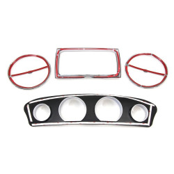 PartzBiz HD VT42-9997 - V-Twin 42-9997 Chrome ภายใน Fairing Trim Kit Harley Batwing FLH Touring 14-16 electra street glide PartzBiz HD VT42-9997 - V-Twin 42-9997 Chrome ภายใน Fairing Trim Kit Harley Batwing FLH Touring 14-16 electra street glide