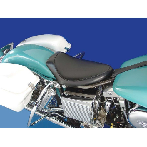 PartzBiz HD: 4401045-V-Twin 47-0599 ไวนิลกรอบ Solo ที่นั่งสีดำ Harley FX FL 65-84 ใหม่ที่ดีที่สุดอัพเกรด chopper Bobber classic vintage