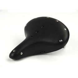 PartzBiz HD VT47-0610 - V-Twin 47-0610 อานเหล็กคู่ Solo Seat สีดำ Vintage Custom Harley เมตริกที่ดีที่สุดใหม่เปลี่ยนอัพเกรด Chopper Bobber classic vintage