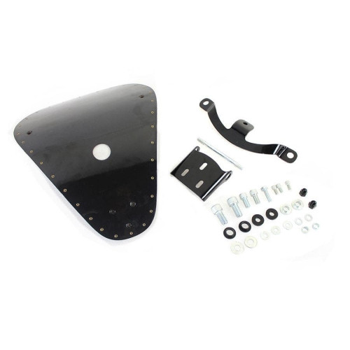 PartzBiz HD: 4401016-V-Twin 47-1800 Black Solid Mount Bates Bobber Solo Seat Kit Harley XL 10-Up Vintage Custom Harley Metric การเปลี่ยนทดแทนใหม่ที่ดีที่สุดอัพเกรดชอปเปอร์ Bobber classic vintage