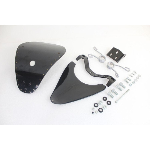 PartzBiz HD: 4401017-V-Twin 47-1809 Black Spring Mount Bates Bobber Solo Seat Kit Harley XL 04-Up Vintage Custom Harley Metric best new replacement upgrade chopper Bobber classic vintage
