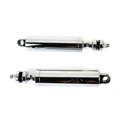 PartzBiz HD VT54-0175 - V-Twin 54-0175 Chrome Billet 11" Shock Set 00-17 Harley Davidson Softail FLST FXST custom motorcycle suspension replacement