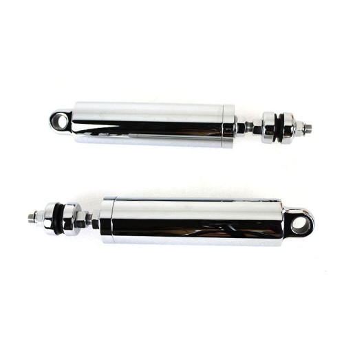 PartzBiz HD: 4400952-V-Twin 54-0175 Chrome Billet 11" Shock Set 00-17 Harley Davidson Softail FLST FXST custom motorcycle suspension replacement