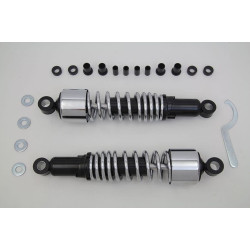 PartzBiz HD VT54-0780 - V-Twin 54-0780 Chrome 13" Adjustable Rear Shock Set Kit Harley Touring 95-Up