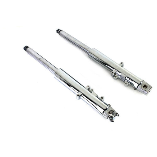 PartzBiz HD: 4400934-V-Twin Chrome 41mm Fork Slider Assembly OE Repl 46495-09 Harley Touring 00-13