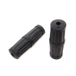 PartzBiz HD VT28-0479 - V-Twin Black Hillclimber 1" Grip Set 40s Style Harley Softail Sportster 76-Up