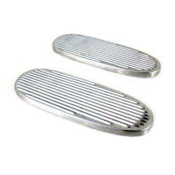 PartzBiz HD VT27-1773 - V-Twin Chrome Ribbed Polished Footboard Set Indian Chief 27-52 PartzBiz HD VT27-1773 - V-Twin Chrome Ribbed Polished Footboard Set Indian Chief 27-52