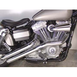 PartzBiz HD VT30-0786 - V-Twin Chrome Sweeper Drag Exhaust Pipe 2-1/4" for 91-16 Harley Dyna FXD PartzBiz HD VT30-0786 - V-Twin Chrome Sweeper Drag Exhaust Pipe 2-1/4" for 91-16 Harley Dyna FXD