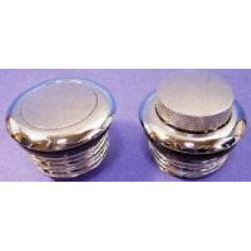 PartzBiz HD: 4400913-V Twin Gas Cap Set Screw In Pop-Up Chrome | 21-55