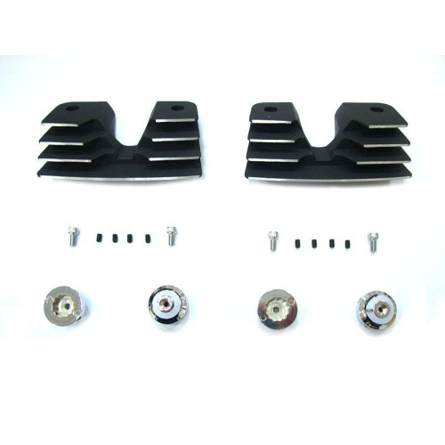 PartzBiz HD: 4400898-V-Twin Wrinkle Black Finned Spark Plug Head Bolt Covers Harley Twin Cam 99-17 | 42-1153 PartzBiz HD: 4400898-V-Twin Wrinkle Black Finned Spark Plug Head Bolt Covers Harley Twin Cam 99-17 | 42-1153