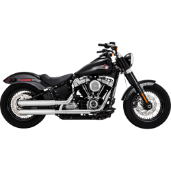 PartzBiz HD VH-16376 - Vance & Hines 16376 Chrome Twin Slash 3 ” Slip On ท่อไอเสีย Softail M8 18-23 PartzBiz HD VH-16376 - Vance & Hines 16376 Chrome Twin Slash 3 ” Slip On ท่อไอเสีย Softail M8 18-23