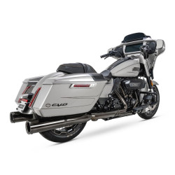 PartzBiz HD VH-16468 - Vance & Hines 16468 Dark Chrome Hi-Output Slip On Mufflers สำหรับ Harley FLH/T M8 17-23 PartzBiz HD VH-16468 - Vance & Hines 16468 Dark Chrome Hi-Output Slip On Mufflers สำหรับ Harley FLH/T M8 17-23