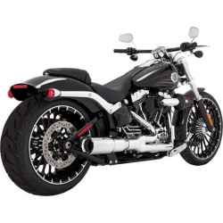 PartzBiz HD VH-16545 - Vance & Hines Chrome Hi Output 2 into 1 Short Exhaust Harley Breakout & Rocker | 16545 PartzBiz HD VH-16545 - Vance & Hines Chrome Hi Output 2 into 1 Short Exhaust Harley Breakout & Rocker | 16545