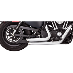PartzBiz HD VH-17329 - Vance & Hines 17329 Chrome Pro Pipe 2 into 1 Exhaust สำหรับ Harley Sportster XL 14-22 | 17329 PartzBiz HD VH-17329 - Vance & Hines 17329 Chrome Pro Pipe 2 into 1 Exhaust สำหรับ Harley Sportster XL 14-22 | 17329