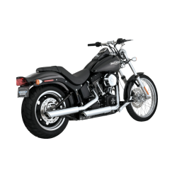 PartzBiz HD VH-16834 - Vance & Hines 3" Round Twin Slash Slip-On Chrome Mufflers 4 Harley 07-09 FXST/B/C FLSTC FXCW/C | 16834 PartzBiz HD VH-16834 - Vance & Hines 3" Round Twin Slash Slip-On Chrome Mufflers 4 Harley 07-09 FXST/B/C FLSTC FXCW/C | 16834