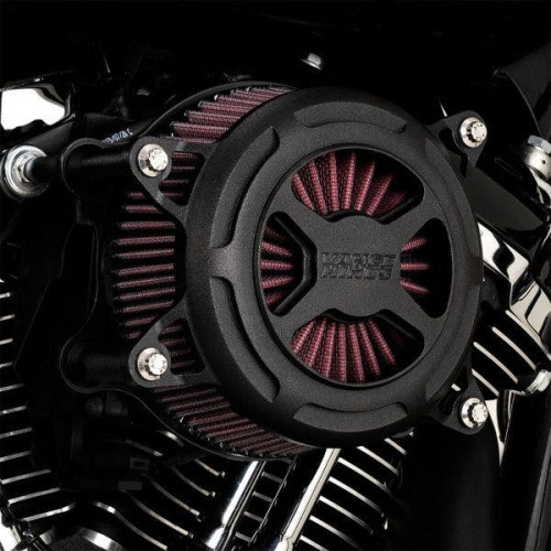 PartzBiz HD: 4400778-Vance & Hines 42361 สีดำ VO2 X Billet Air Intake Harley Big Twin Cam 00-17 | 42361