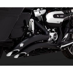 PartzBiz HD VH-46073 - Vance & Hines 46073 Black Big Radius 2 into 2 Exhaust 17-Up Harley Touring M8 PartzBiz HD VH-46073 - Vance & Hines 46073 Black Big Radius 2 into 2 Exhaust 17-Up Harley Touring M8