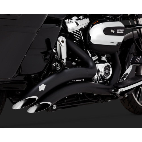 PartzBiz HD: 4400755-Vance & Hines 46073 Black Big Radius 2 ออก 2 ท่อ 17-Up Harley Touring M8 PartzBiz HD: 4400755-Vance & Hines 46073 Black Big Radius 2 ออก 2 ท่อ 17-Up Harley Touring M8