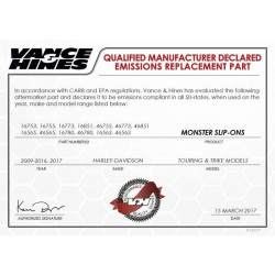 PartzBiz HD VH-46780 - Vance & Hines 46780 Black Monster Rounds Mufflers Slip Ons Harley 17-Up Milwaukee M8 PartzBiz HD VH-46780 - Vance & Hines 46780 Black Monster Rounds Mufflers Slip Ons Harley 17-Up Milwaukee M8