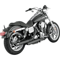 PartzBiz HD VH-46837 - Vance & Hines 46837 Black Twin Slash 3" Slip Ons Mufflers '91-'16 Harley Dyna PartzBiz HD VH-46837 - Vance & Hines 46837 Black Twin Slash 3" Slip Ons Mufflers '91-'16 Harley Dyna