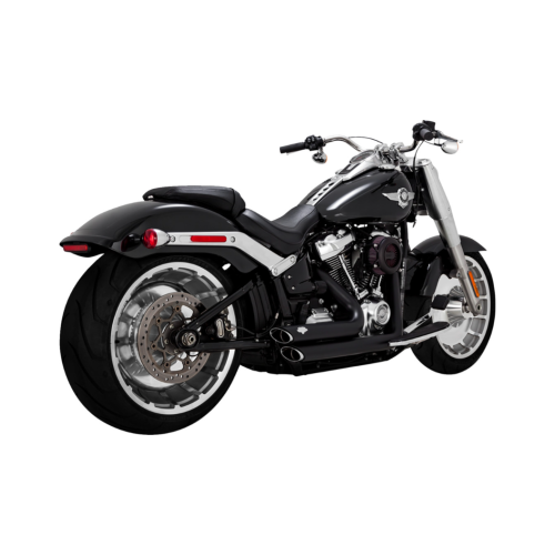 PartzBiz HD: 4400737-Vance & Hines 47335 Black Shortshots Staggered Full Exhaust Harley Softail 18-19;23 1800-2595 18002595