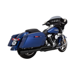 PartzBiz HD VH-47383 - Vance & Hines 47383 Black Pro Pipe 2 into 1 Exhaust for Harley Touring FL 17-22 | 47383 PartzBiz HD VH-47383 - Vance & Hines 47383 Black Pro Pipe 2 into 1 Exhaust for Harley Touring FL 17-22 | 47383