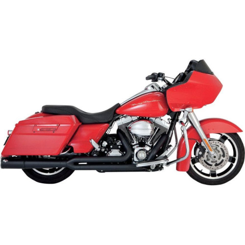 PartzBiz HD: 4400701-Vance and Hines Black Pro Pipe 2-1 Exhaust for Harley Touring 10-14 FLH/T 47561