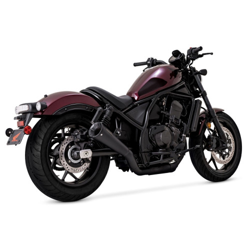 PartzBiz HD: 4400707-Vance & Hines 48425 Black Upsweep Slip-On Muffler Honda Rebel 1100 2021