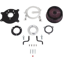 PartzBiz HD VH-70365 - Vance & Hines 70365 แปรง VO2 Cage Fighter Air Intake Harley Twin Cam TBW 08-17 | 70365