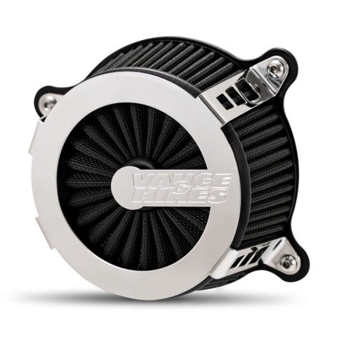 PartzBiz HD: 4400679-Vance & Hines 70355 Chrome VO2 Cage Fighter Air Intake Harley Twin Cam TBW 08-17 | 70355
