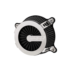 PartzBiz HD VH-70357 - Vance & Hines 70357 Chrome VO2 Cage Fighter Air Intake Harley Big Twin T/C 00-17 | 70357