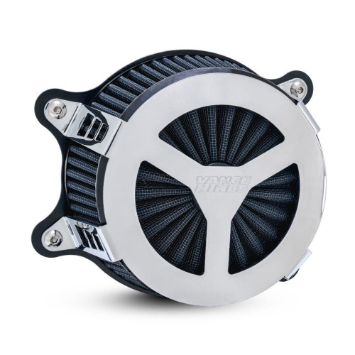 PartzBiz HD: 4400664-Vance & Hines 71456 Chrome VO2 Radiant III เครื่องฟอกอากาศ Harley Big Twin Cam 00-17 | 71456
