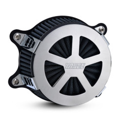 PartzBiz HD VH-71462 - Vance & Hines 71462 Chrome VO2 Radiant V เครื่องฟอกอากาศ Harley Milwaukee 8 M8 FX FLH | 71462