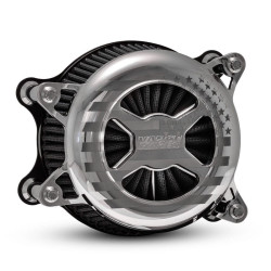 PartzBiz HD VH-72341FG - Vance & Hines 72341FG Chrome VO2 อเมริกา Billet Air Intake Cleaner Harley Twin Cam 00-17 | 72341FG