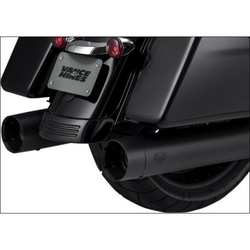 PartzBiz HD: 4400653-Vance & Hines Titan Black 4" Oversized 450 Slip Ons Mufflers Harley FL M8 17-Up 46650 VH-46650 46650 18011061 1801-1061 18011061 VH0248 Touring CVO Road Electra Street Glide King