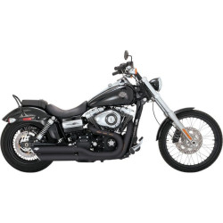 PartzBiz HD VH-46845 - Vance & Hines Black Twin Slash 3" Slip ons for Harley FXDWG & FXDF | 46845 PartzBiz HD VH-46845 - Vance & Hines Black Twin Slash 3" Slip ons for Harley FXDWG & FXDF | 46845