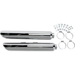 PartzBiz HD VH-16843 - Vance & Hines Chrome 3" Round Twin Slash Slip Ons Mufflers 07-15 FLSTF FXSTD | 16843 VH-16843;16843;VH0040;DS18010386;18010386;1801-0386;18010386;VH0040 Performance Exhaust PartzBiz HD VH-16843 - Vance & Hines Chrome 3" Round Twin Slash Slip Ons Mufflers 07-15 FLSTF FXSTD | 16843 VH-16843;16843;VH0040;DS18010386;18010386;1801-0386;18010386;VH0040 Performance Exhaust