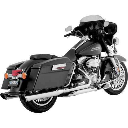 PartzBiz HD: 4400627-Vance & Hines Chrome Twin Slash Round Slip On Mufflers for Harley Touring 95-14 | 16763 PartzBiz HD: 4400627-Vance & Hines Chrome Twin Slash Round Slip On Mufflers for Harley Touring 95-14 | 16763