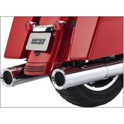 PartzBiz HD VH-16463 - Vance & Hines Chrome 4.5" Hi-Output Slip-On Performance Mufflers Harley FL 2017 | 16463 PartzBiz HD VH-16463 - Vance & Hines Chrome 4.5" Hi-Output Slip-On Performance Mufflers Harley FL 2017 | 16463