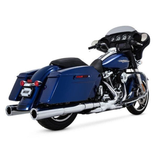PartzBiz HD: 4400632-Vance & Hines Chrome Power Duals Head Pipes Headers 17-Up M8 Harley Touring FL 16371 16871 VH-16871 16871 0 1802-0362 18020362 VH0238 Performance Street FLH FLTR 