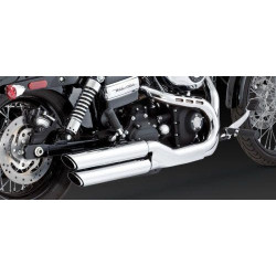 PartzBiz HD VH-16845 - Vance & Hines Chrome Twin Slash Slip On Mufflers Harley Dyna FXDF FXDWG 08-16 PartzBiz HD VH-16845 - Vance & Hines Chrome Twin Slash Slip On Mufflers Harley Dyna FXDF FXDWG 08-16