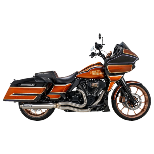 PartzBiz HD: 4400610-Vance & Hines Super Sport 2-into-1 Stainless Exhaust System 4 Harley 17-23 Touring