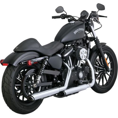 PartzBiz HD: 4400612-Vance & Hines Twin Slash Chrome 3" Slip-Ons Mufflers Harley XL Sportster 14-19 | 16861 VH-16861;VH0048;DS18010676;18010676;1801-0676;18010676;VH0048 performance exhaust