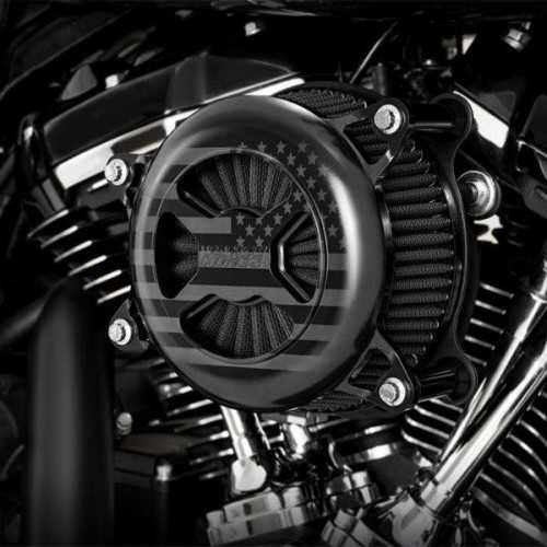PartzBiz HD: 4400575-Vance & Hines 42045FG Black VO2 America Billet Air Intake Cleaner Harley M8 FL | 42045FG PartzBiz HD: 4400575-Vance & Hines 42045FG Black VO2 America Billet Air Intake Cleaner Harley M8 FL | 42045FG